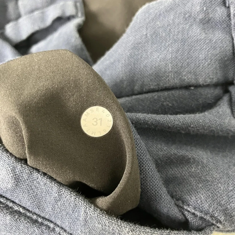 Lululemon Commission Shorts Mens 31 Blue Cotton Chino Casual Summer Pockets